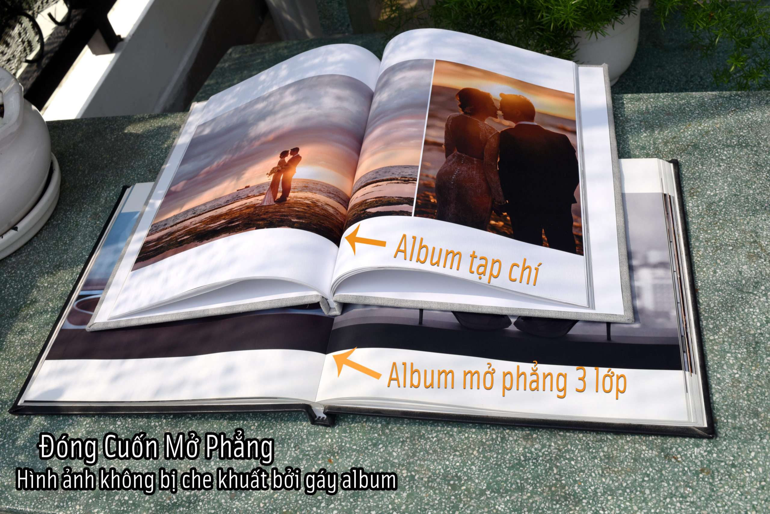 Photobook mở phẳng 3 lớp là dòng album nâng cấp của photobook tạp chí