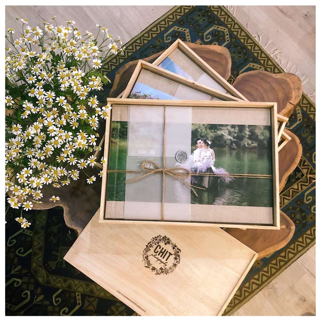 hop gỗ vintage - in photobook - in album cưới